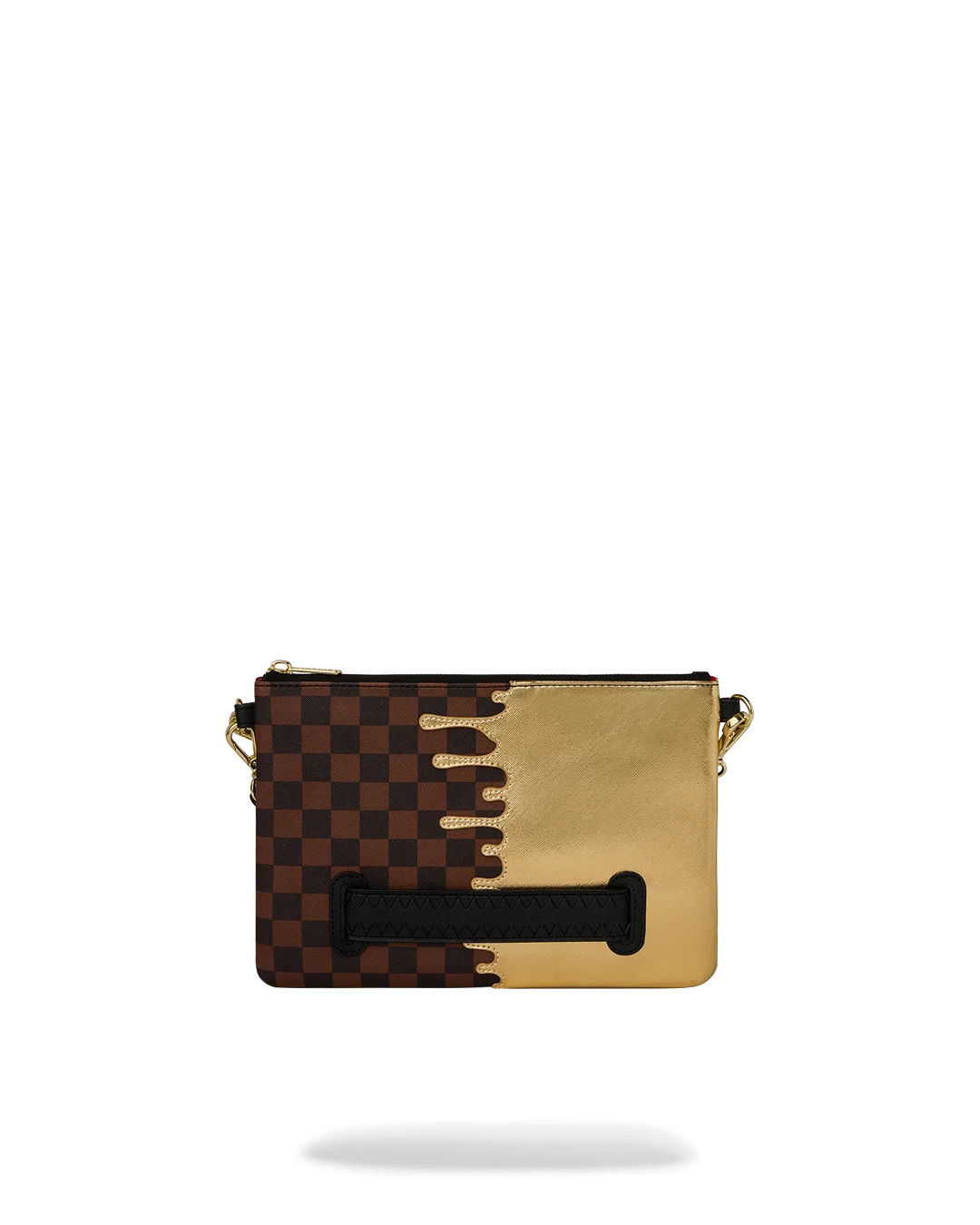 Pochette Sprayground Sharks In Paris Gold Drip Crossover Clutch