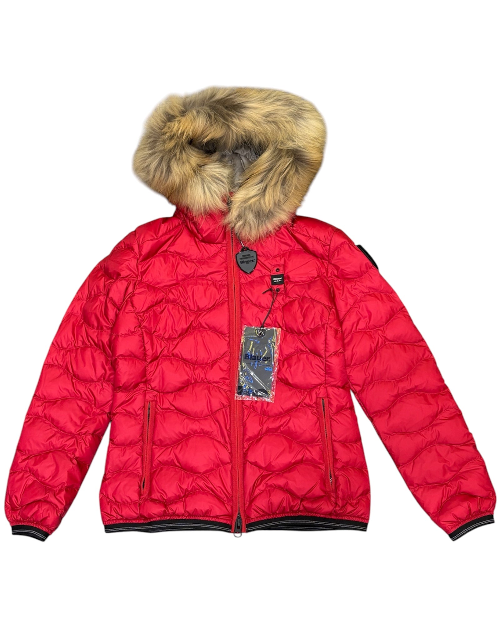 Piumino donna Blauer Aldie con pelliccia removibile