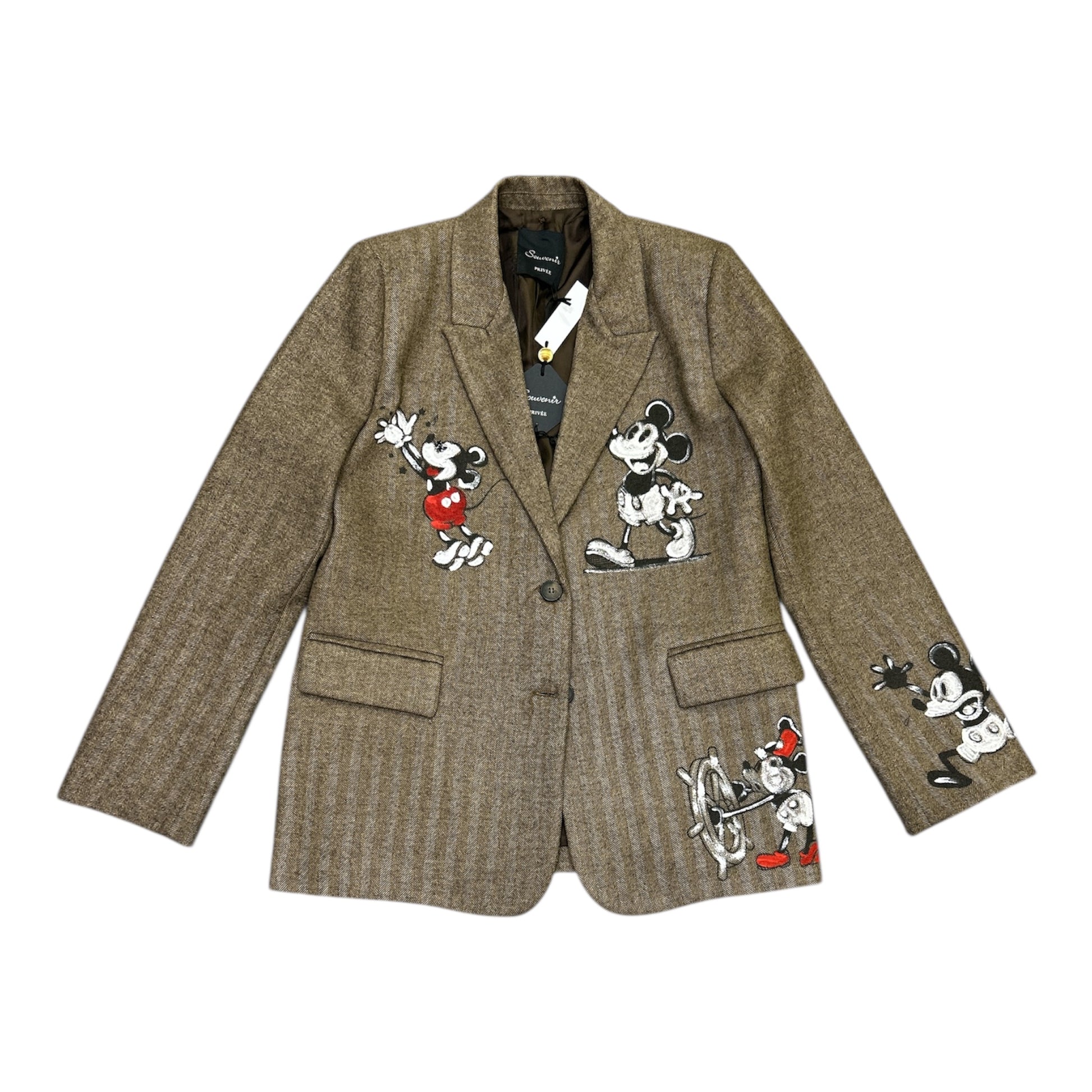 Blazer donna Souvenir con immagine Topolina dipinta a mano