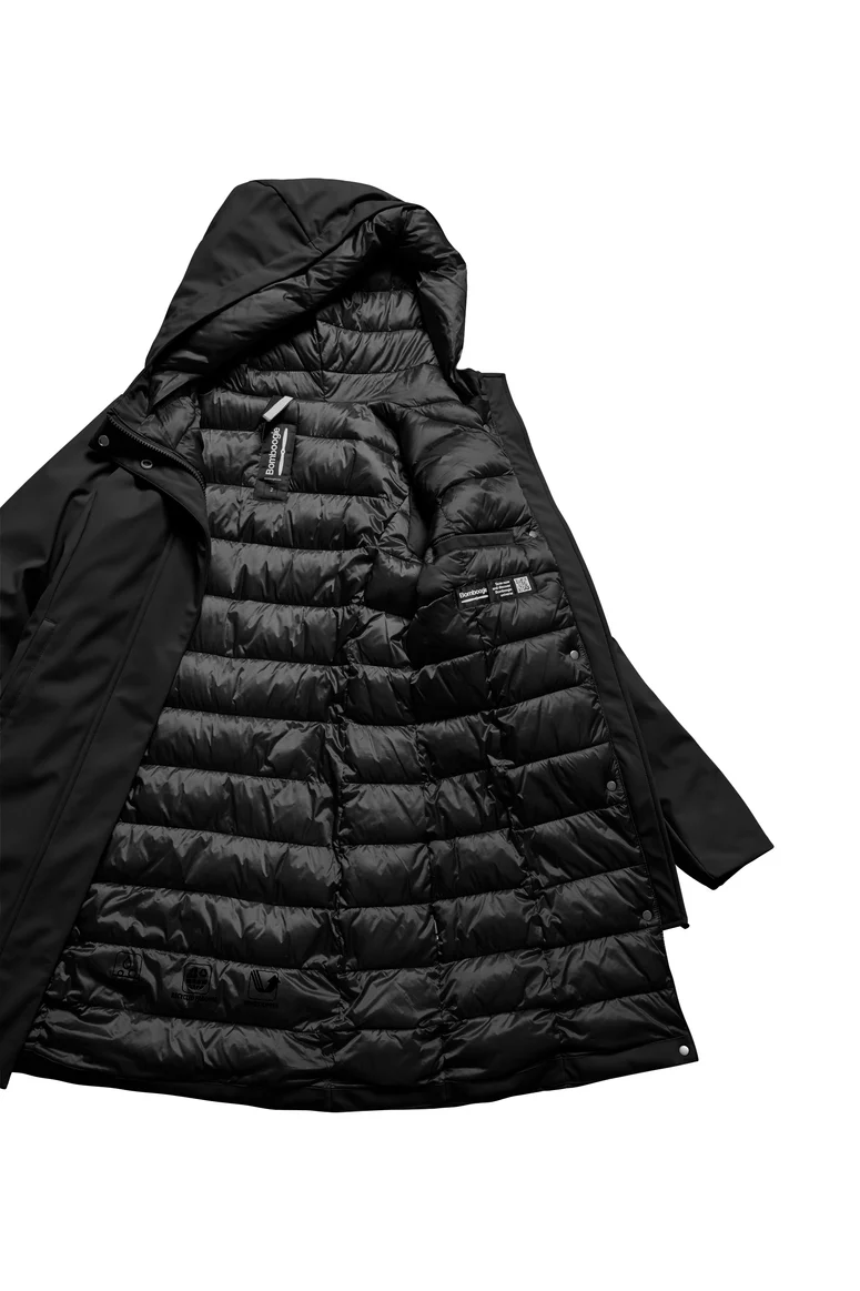 Giacca tecnica donna imbottita in fibre riciclate