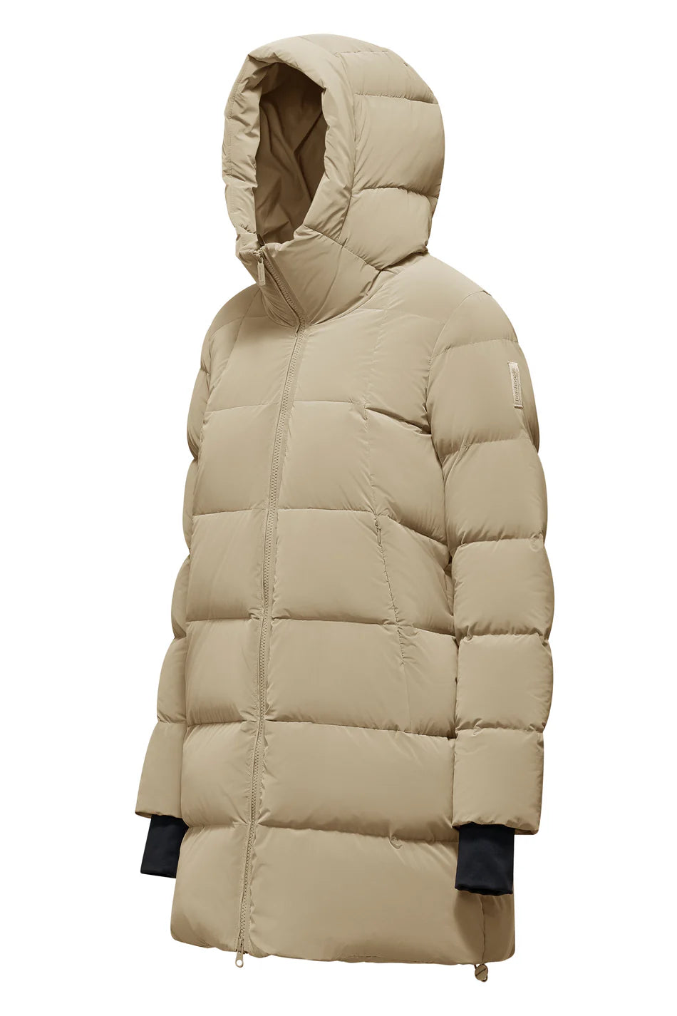 Piumino Bomboogie lungo con zip doppio cursore e polsini in lycra