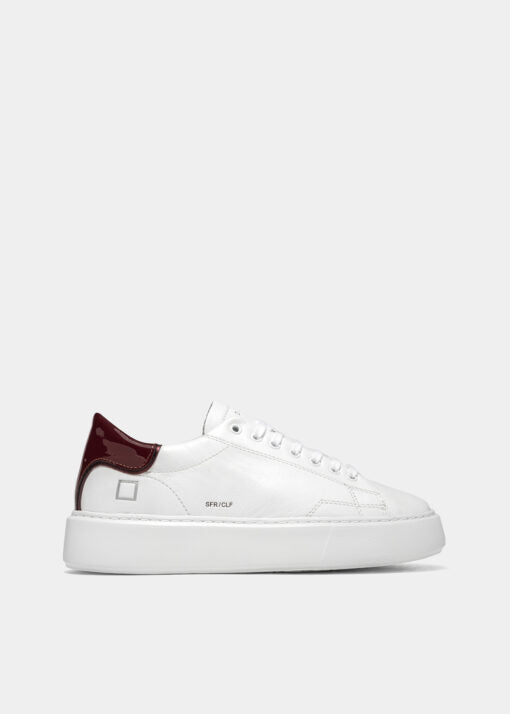 SFERA calf white-bordeaux - D.A.T.E