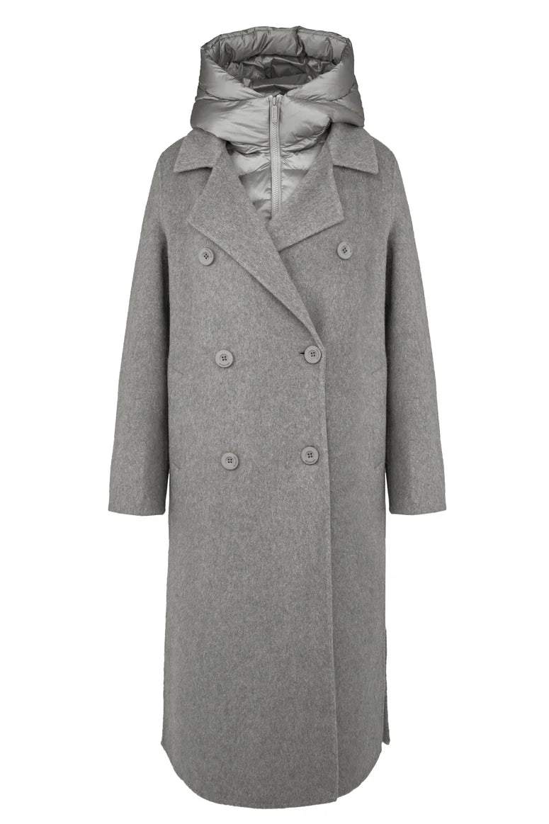 Bomboogie Copenhagen Coat Cappotto Donna in Lana Effetto Alpaca e Nylon