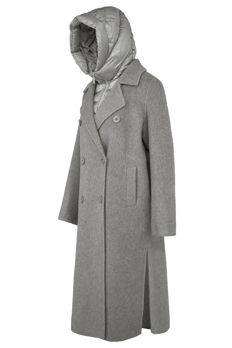 Bomboogie Copenhagen Coat Cappotto Donna in Lana Effetto Alpaca e Nylon