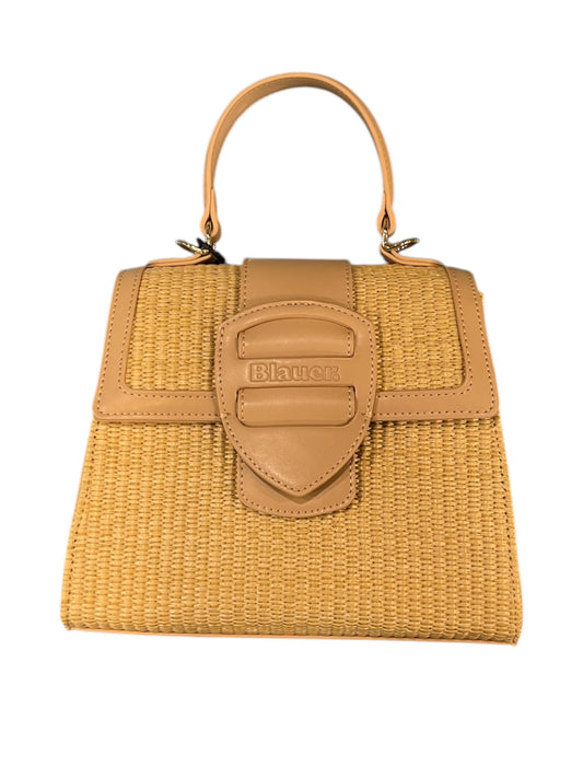 Mini tote rafia - Blauer