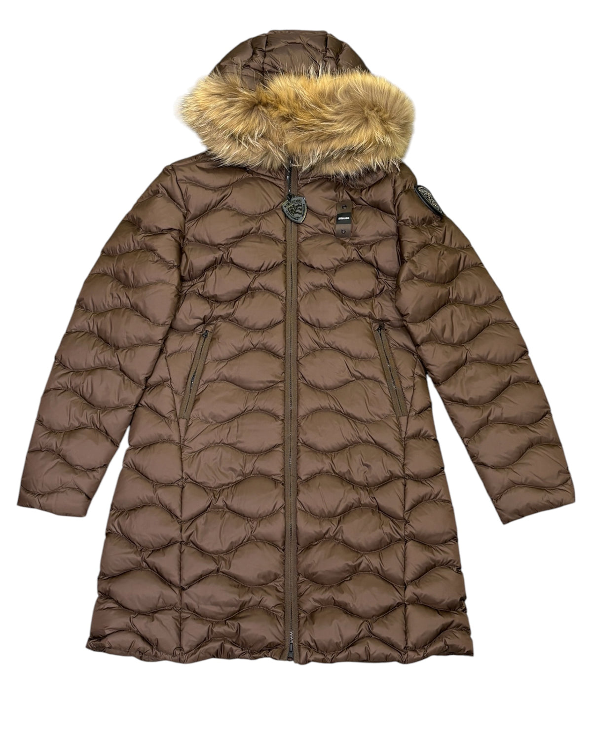 Piumino LYNEL lungo donna con pelliccia removibile.