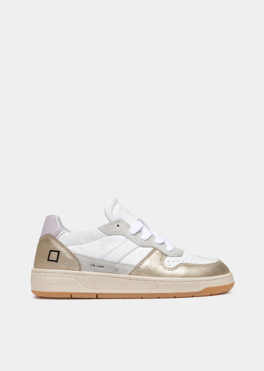 COURT 2.0 VINTAGE CALF WHITE-PLATINUM - D.A.T.E