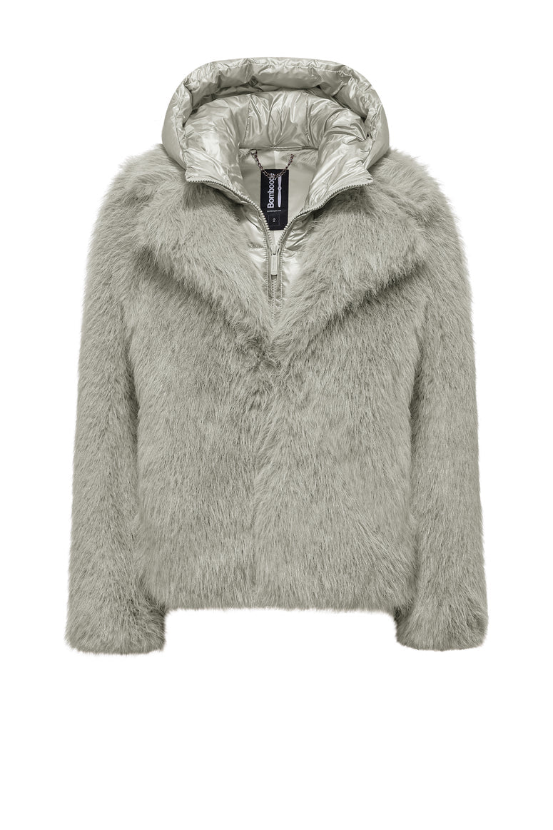 Bomboogie Paris Coat Pellicciotto Donna Corto in Ecopelliccia