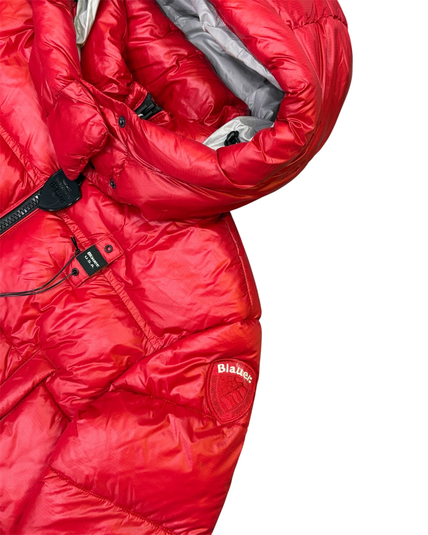 Piumino donna Blauer Micro Rip in piuma naturale