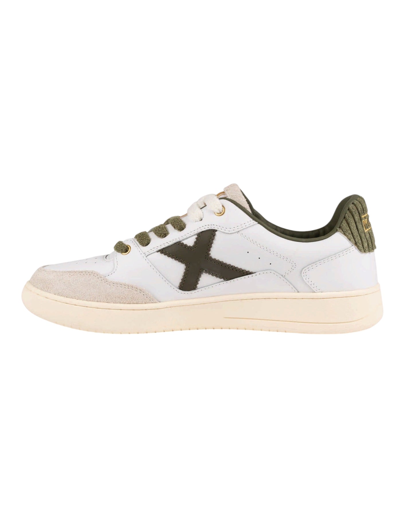Sneakers Uomo Munich Legit 125 Bianco e Verde Oliva