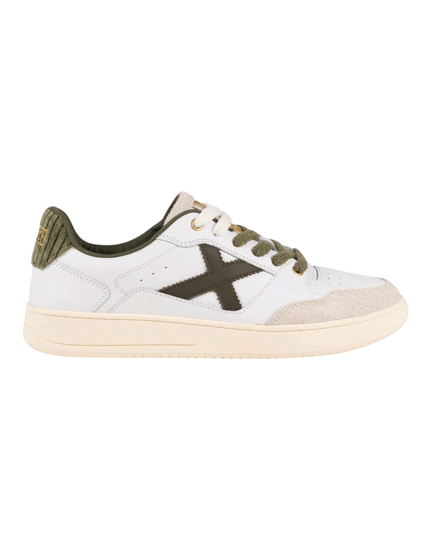 Sneakers Uomo Munich Legit 125 Bianco e Verde Oliva