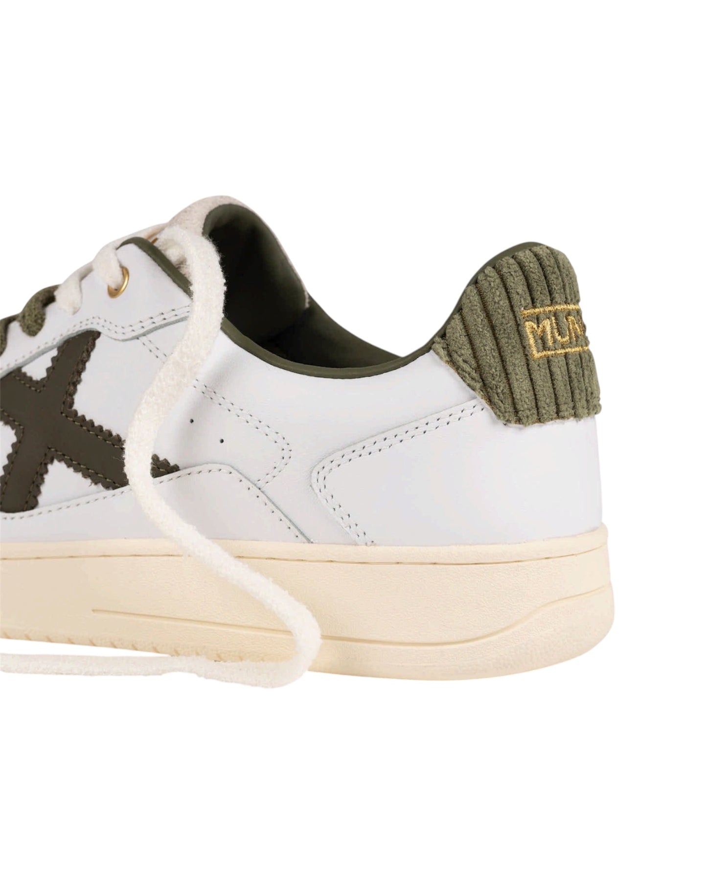 Sneakers Uomo Munich Legit 125 Bianco e Verde Oliva