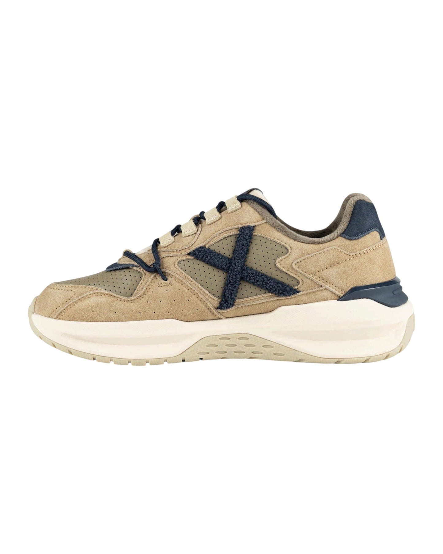 Sneakers Uomo Munich Nexa 26 Beige e Blu