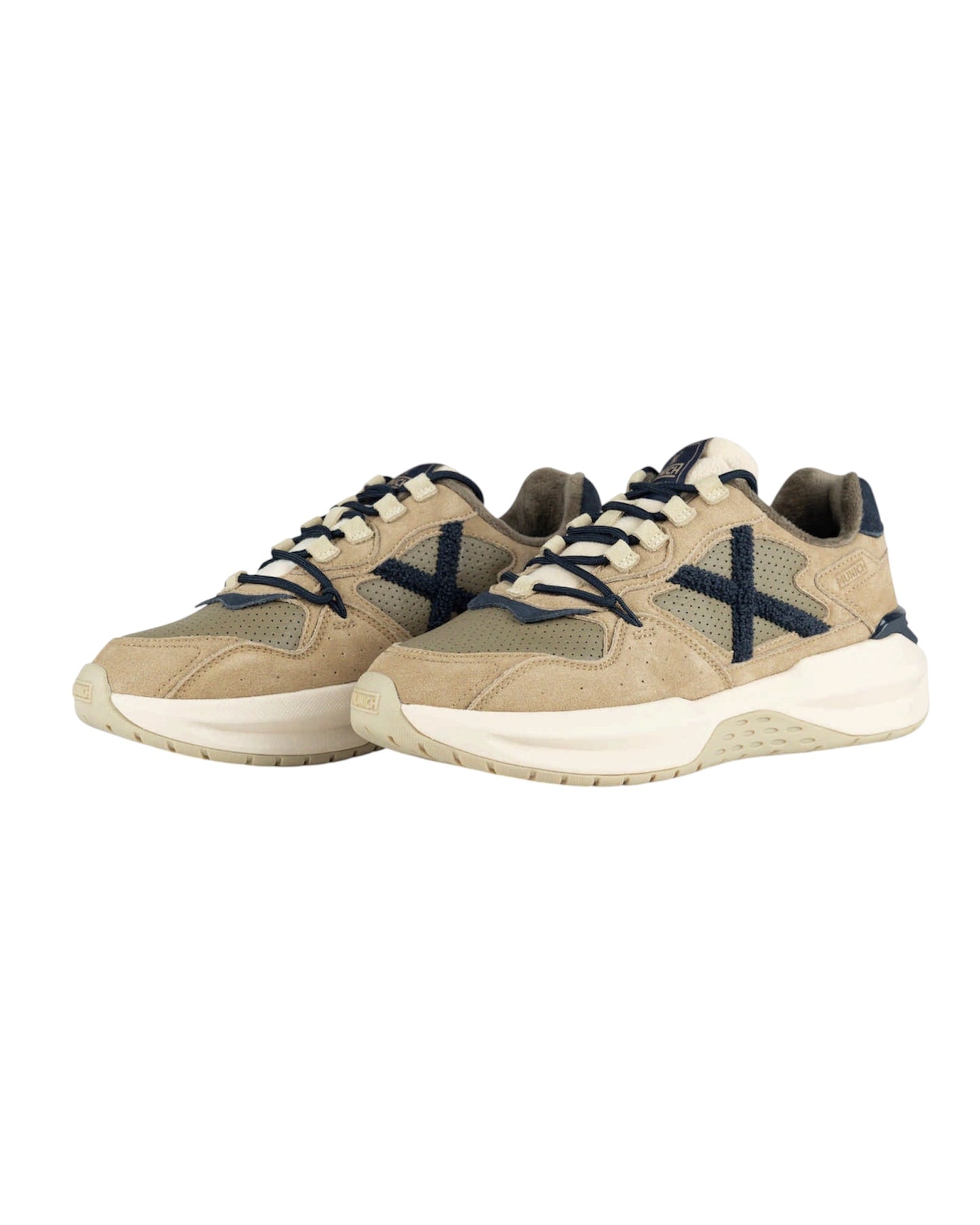 Sneakers Uomo Munich Nexa 26 Beige e Blu