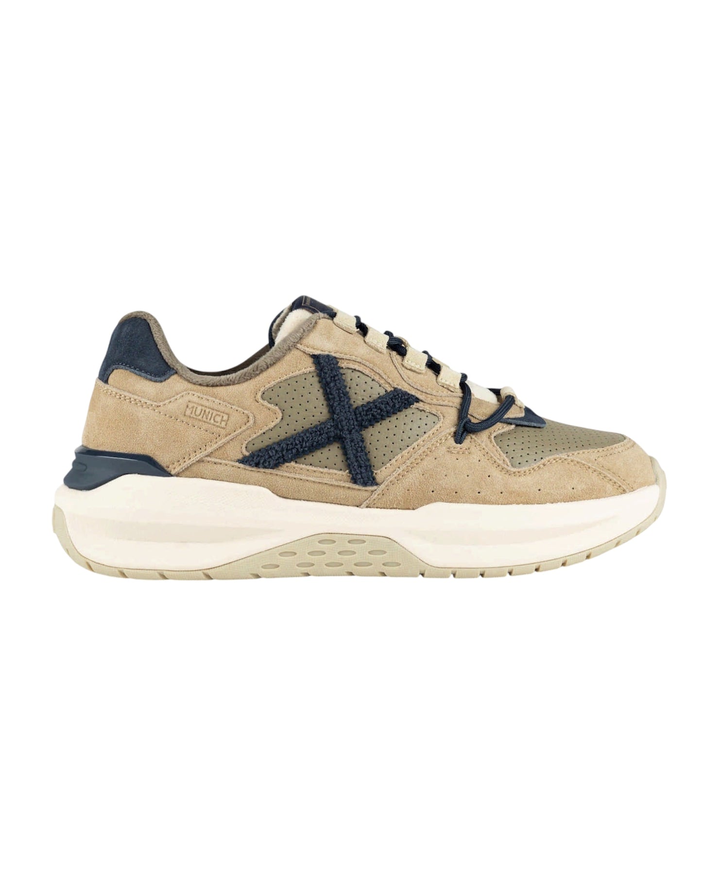 Sneakers Uomo Munich Nexa 26 Beige e Blu