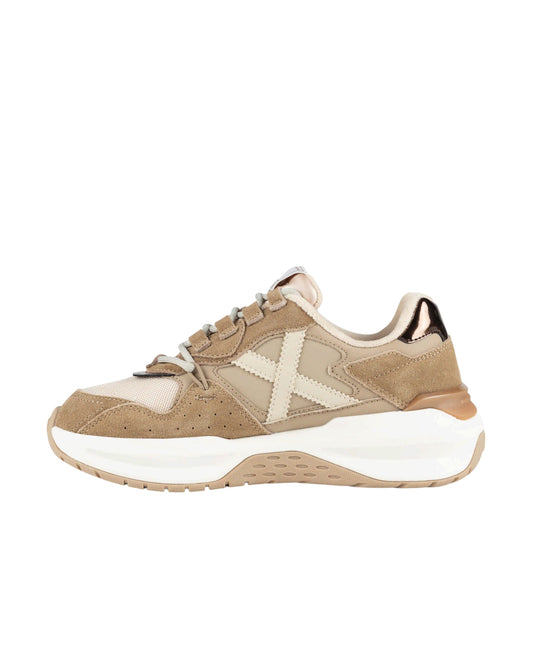 Sneakers Donna Munich Nexa 30 Beige, Sabbia e Oro