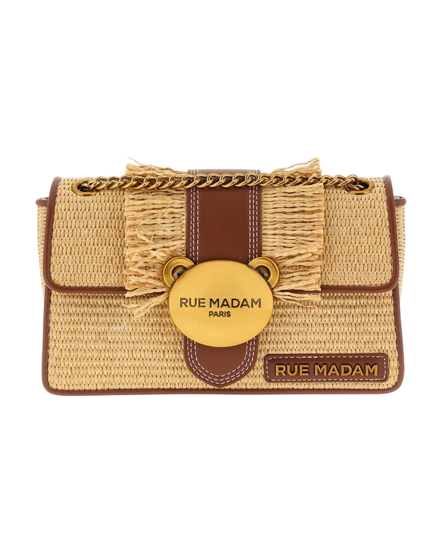 Borsa Teddy It-Bag Straw Fringes Rue Madam Paris