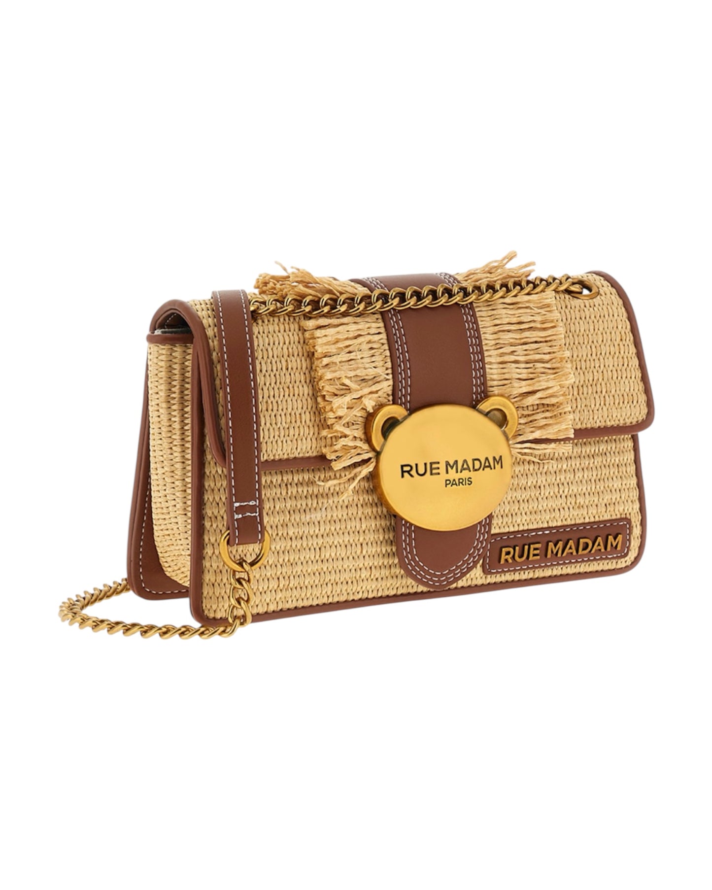 Borsa Teddy It-Bag Straw Fringes Rue Madam Paris