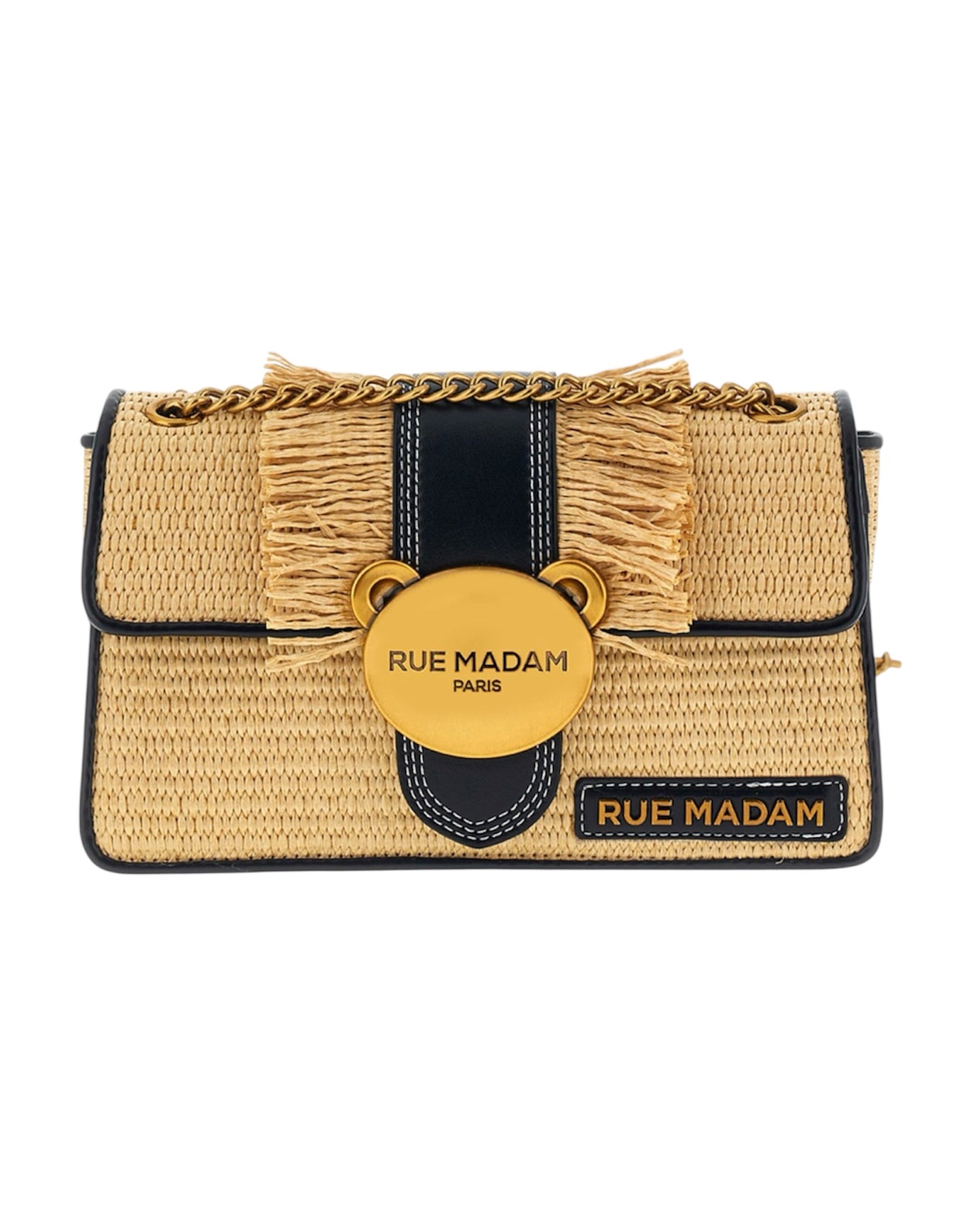 Borsa Teddy It-Bag Straw Fringes Rue Madam Paris