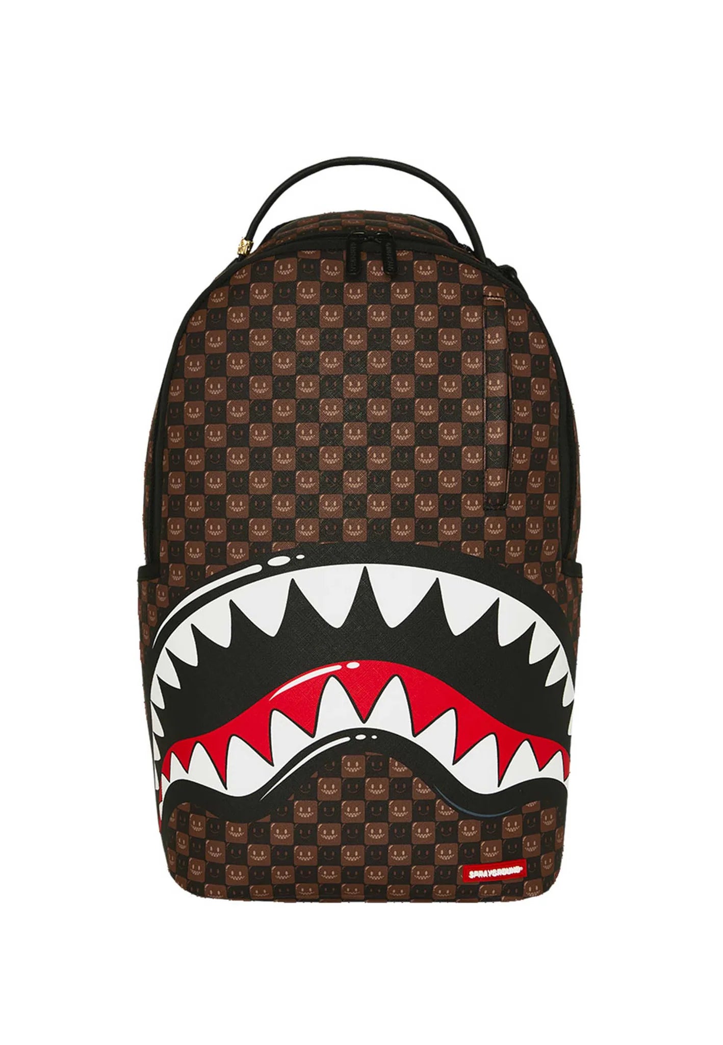 Zaino Sprayground Sharks In Paris WTF Bubbly Brown Check Backpack