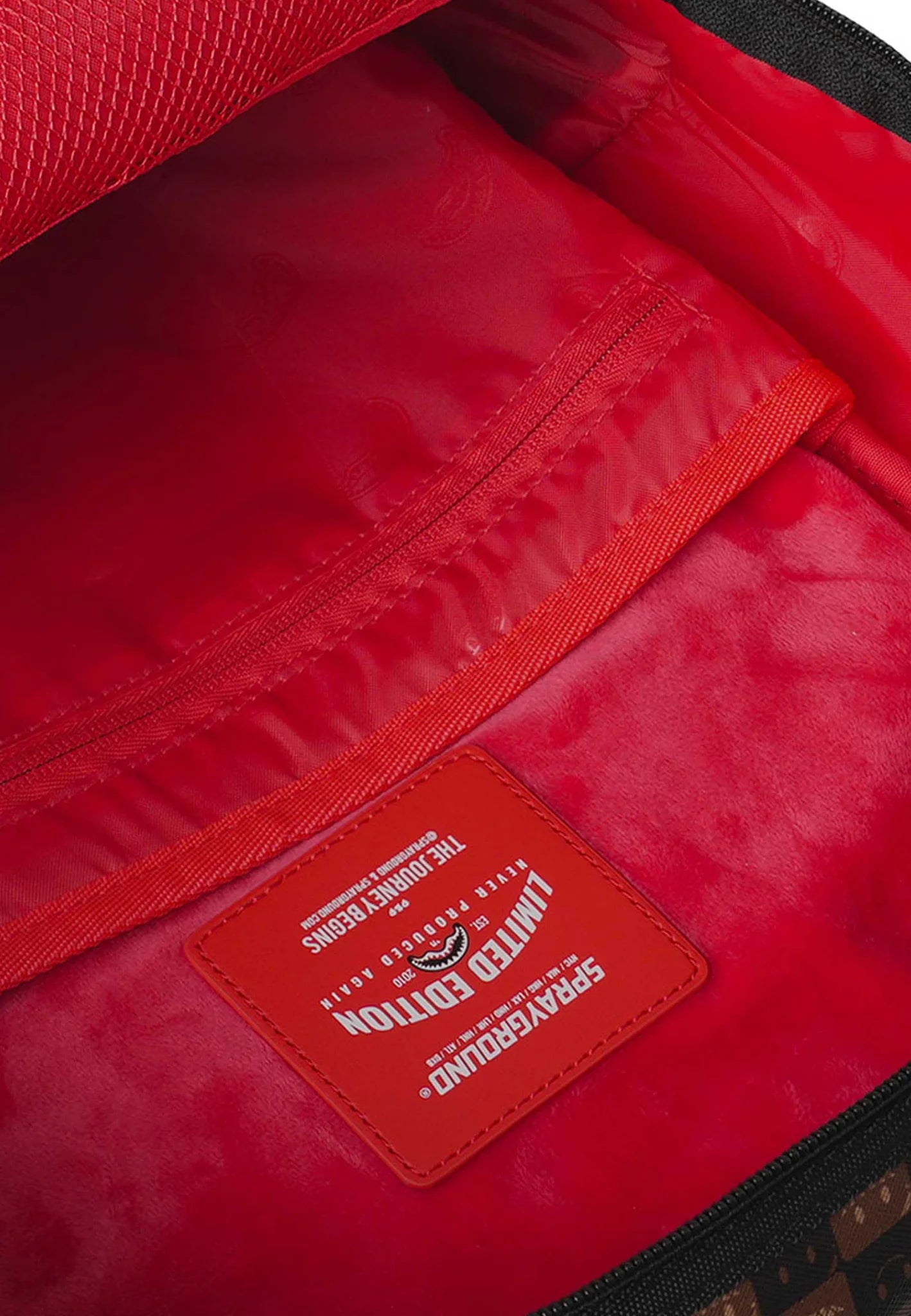 Zaino Sprayground Sharks In Paris WTF Bubbly Brown Check Backpack