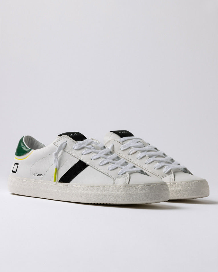 HILL LOW VINTAGE CALF WHITE-GREEN - D.A.T.E