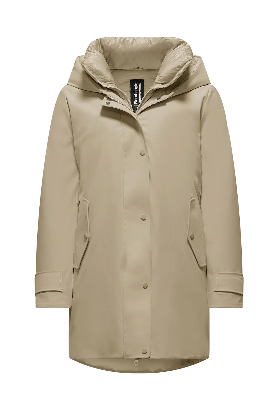 Parka corto donna Bomboogie imbottito Primaloft con cappuccio fisso