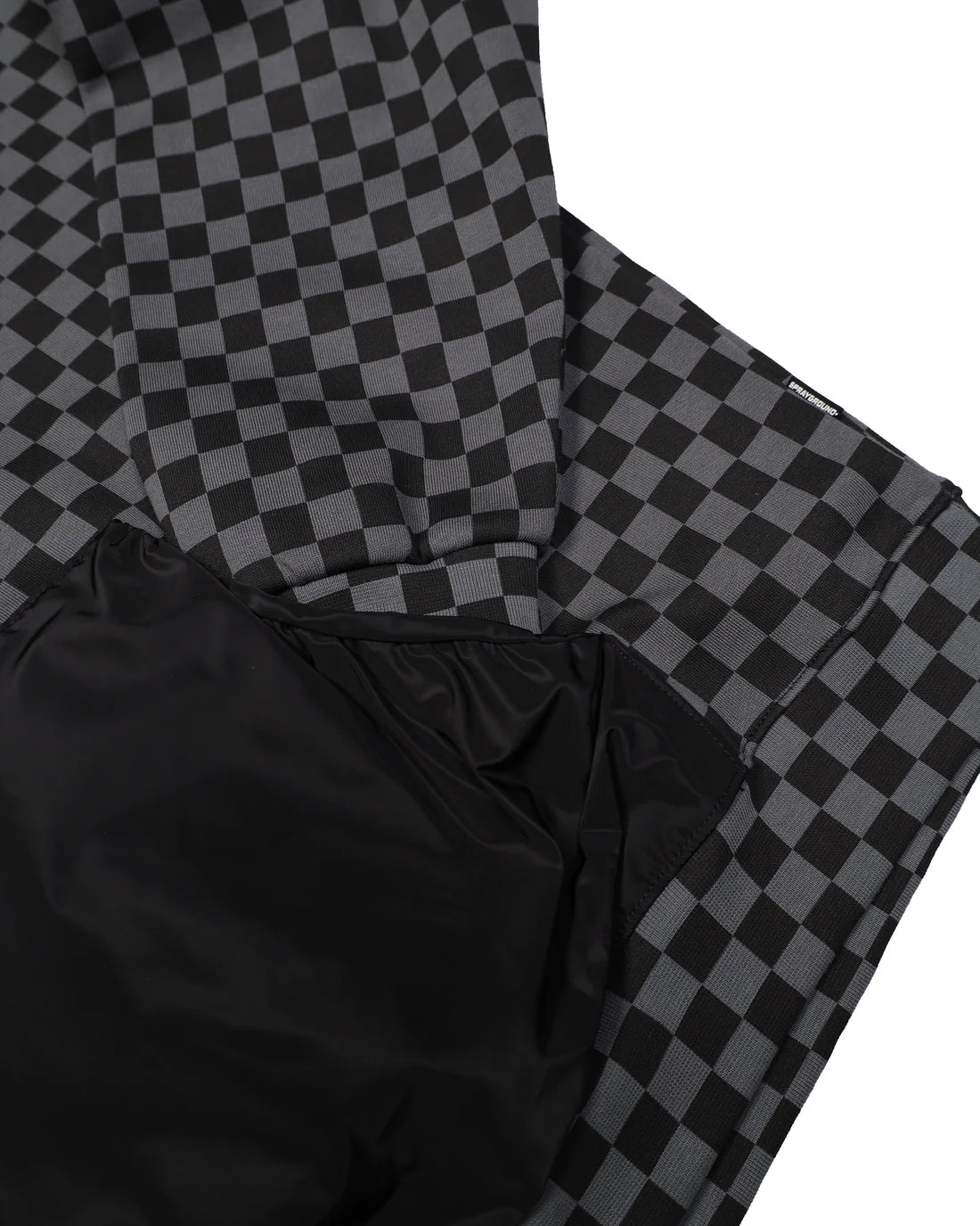 Patch Shark trapuntato con ricamo felpa NYLON POCKET HOODIE