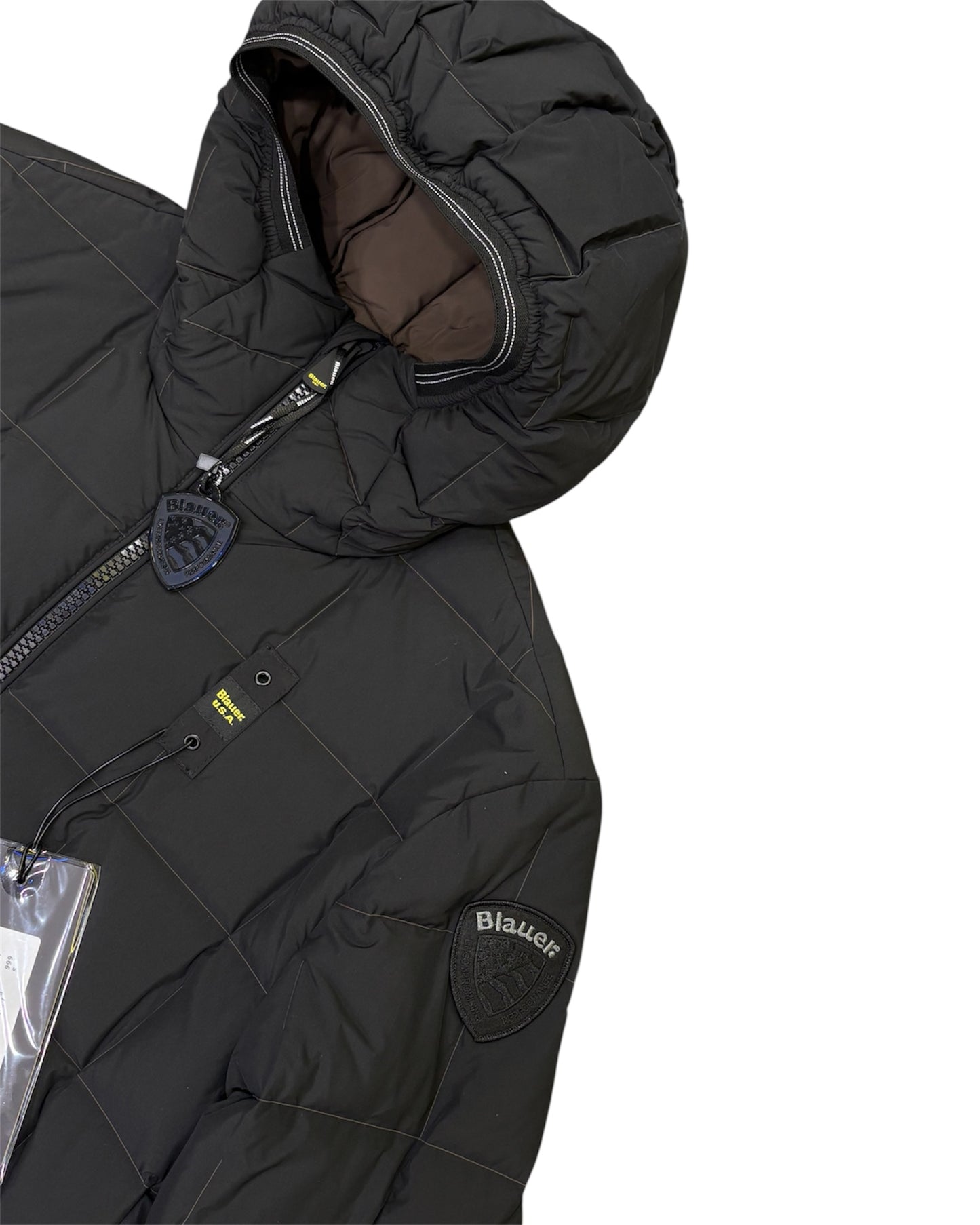 Piumino Blauer Dalin con cappuccio e zip