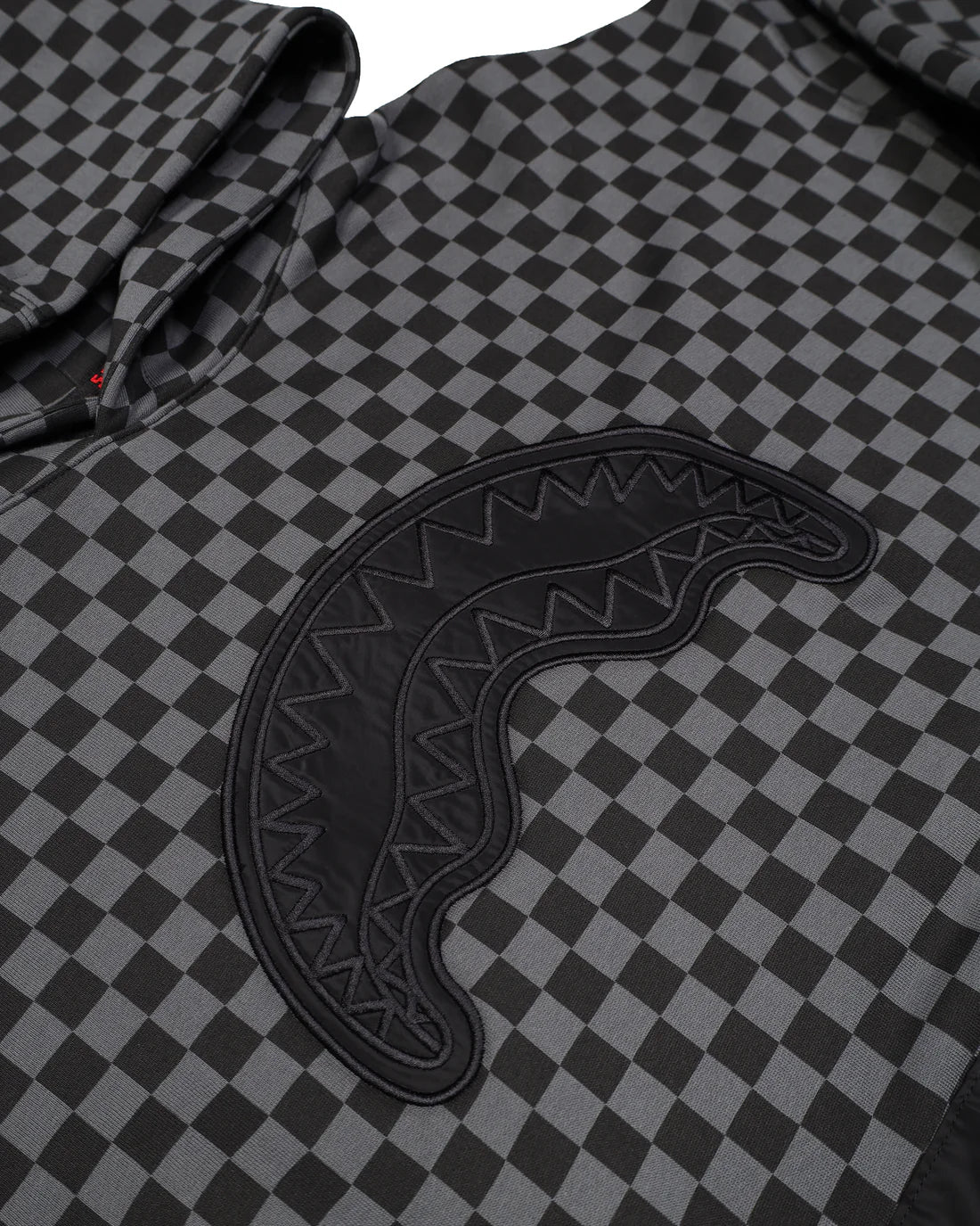 Stampa quadrettata all over felpa NYLON POCKET HOODIE