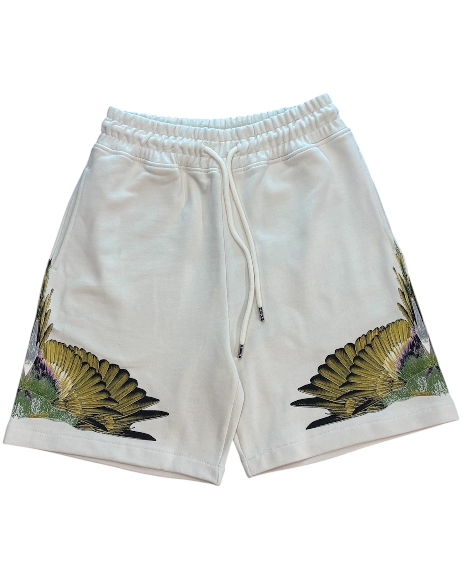 Pantaloncini in cotone jersey con design grafico distintivo e vestibilità comoda.