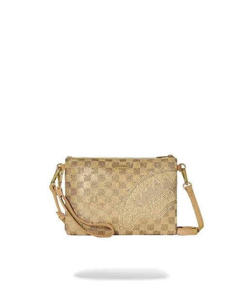 Pochette Sprayground 2 Tone Gold Trinity Crossover Clutch Oro