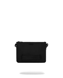 Pochette Sprayground Blacked Out Embossed Gold Tooth Crossover Clutch