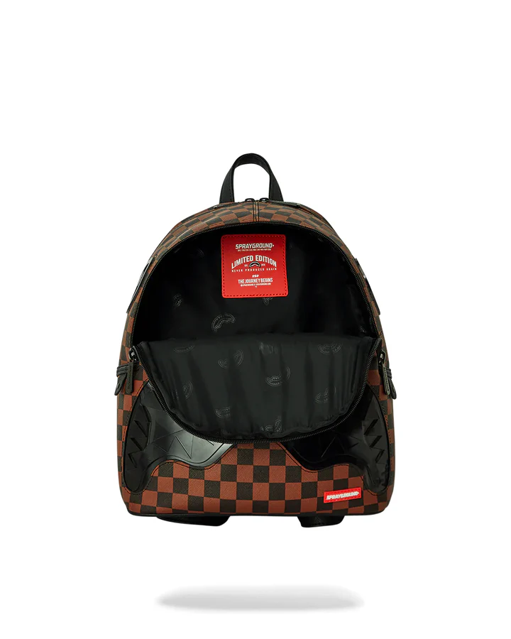 Zaino CLEAR RUBBER SHARKS IN PARIS SAVAGE BACKPACK Marrone - Sprayground