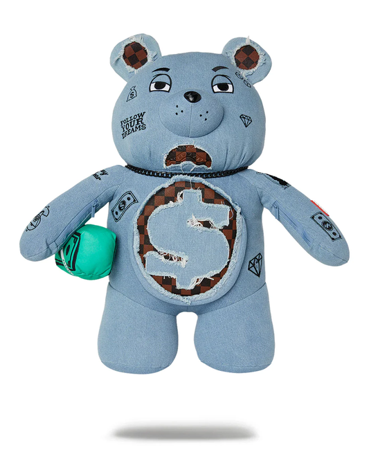 Zaino ORSACCHIOTTO DENIM SHARK MONEYBEAR - Sprayground