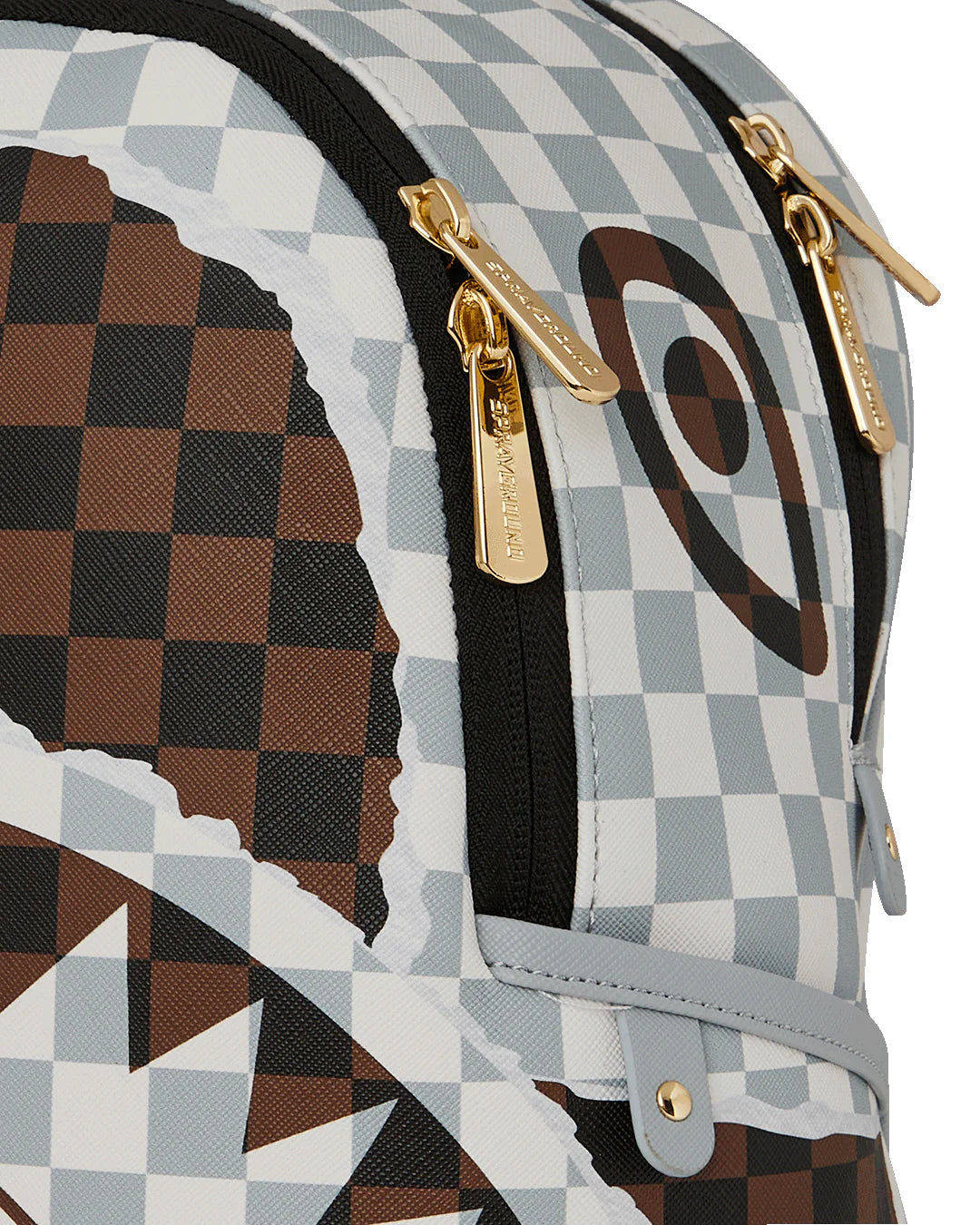 Zaino CREAM AND BROWN TEAR CHECK SAVAGE - Sprayground