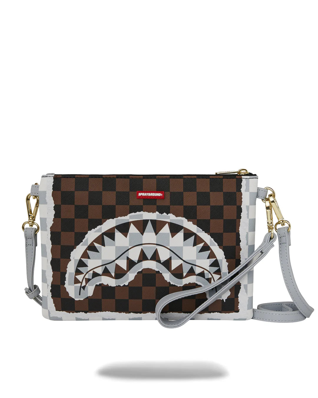 Pochette CREAM AND BROWN TEAR CHECK CROSSOVER - Sprayground