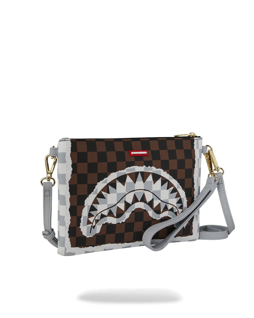 Pochette CREAM AND BROWN TEAR CHECK CROSSOVER - Sprayground