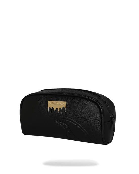 Astuccio Gold Side Drip Black Check Sprayground