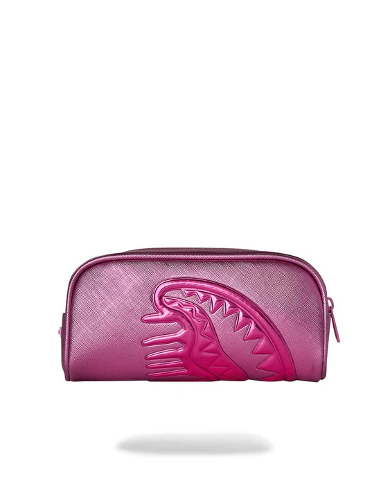 Astuccio Metallic Pink Metallic Drip Pouch Sprayground