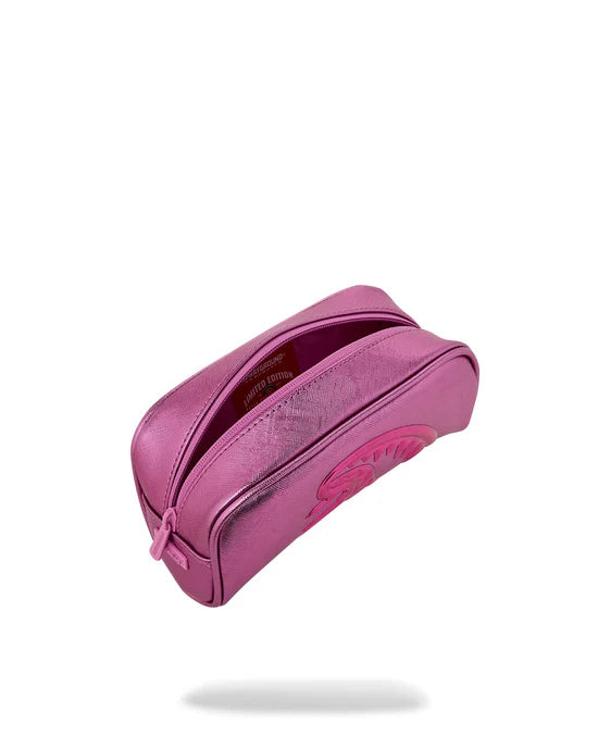 Astuccio Metallic Pink Metallic Drip Pouch Sprayground