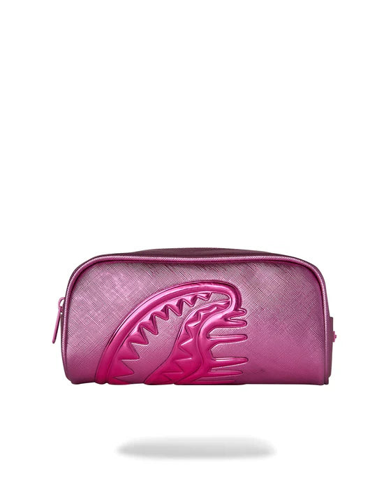 Astuccio Metallic Pink Metallic Drip Pouch Sprayground