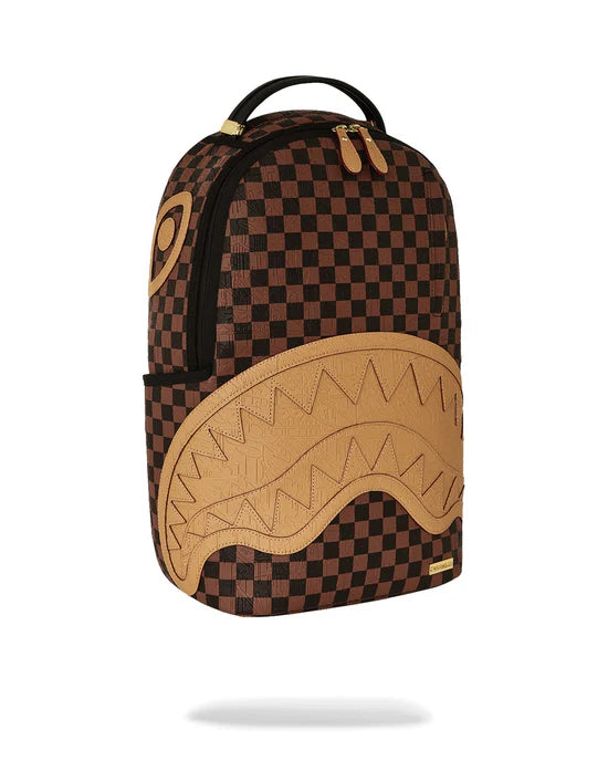 Zaino Embossed Check Brown Backpack Sprayground