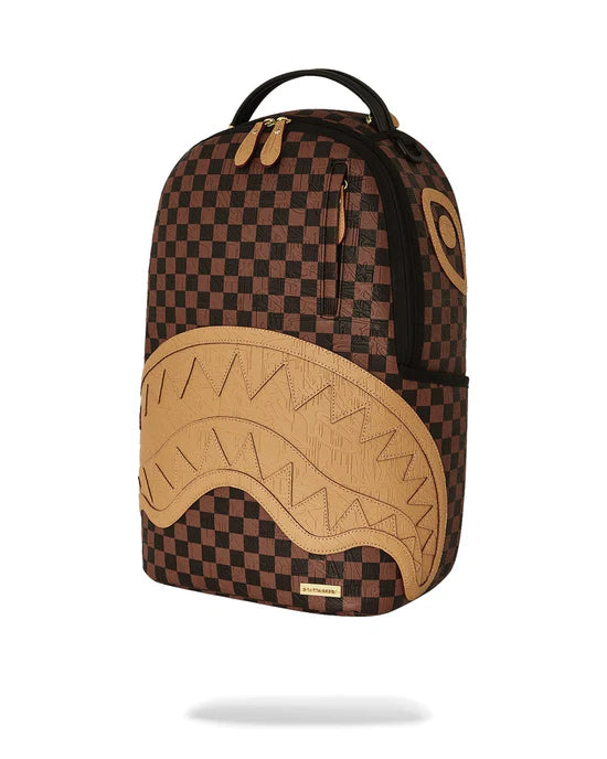 Zaino Embossed Check Brown Backpack Sprayground