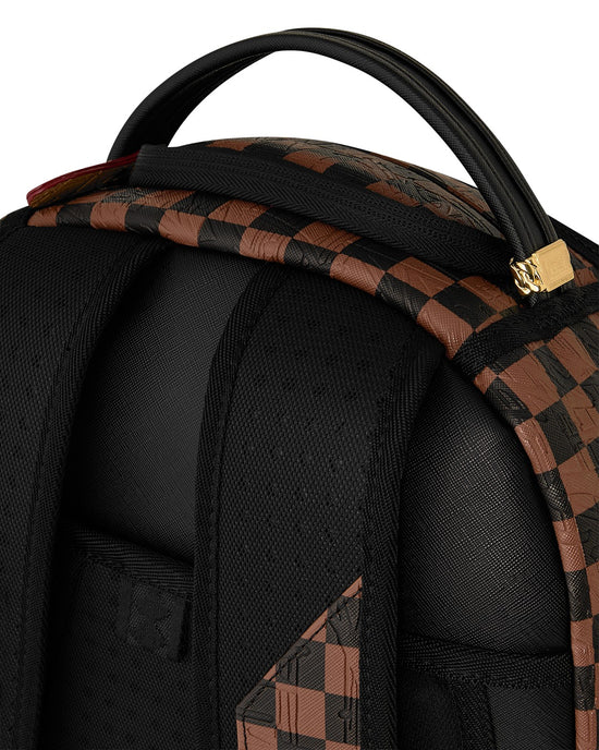 Zaino Embossed Check Brown Backpack Sprayground