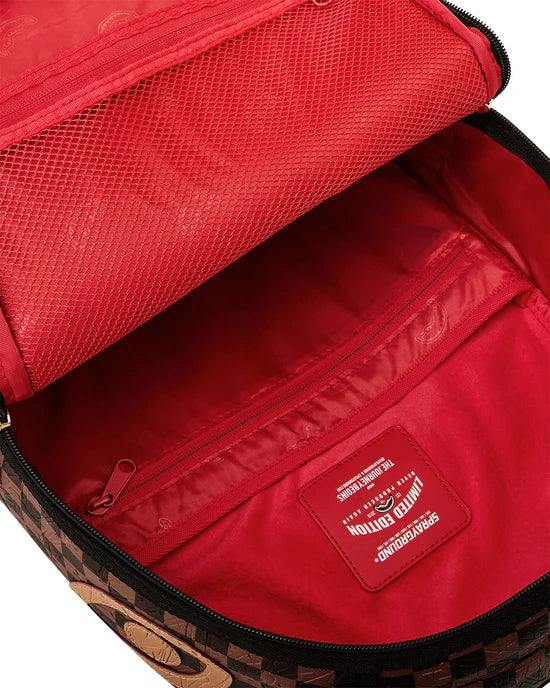 Zaino Embossed Check Brown Backpack Sprayground
