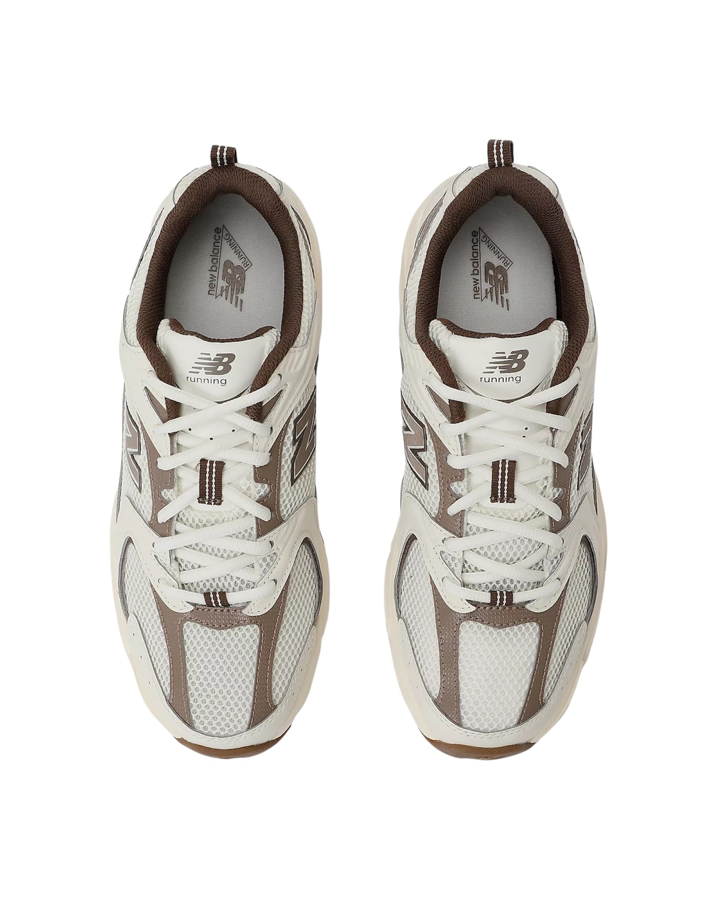 Vista posteriore delle sneakers con design running stabile.