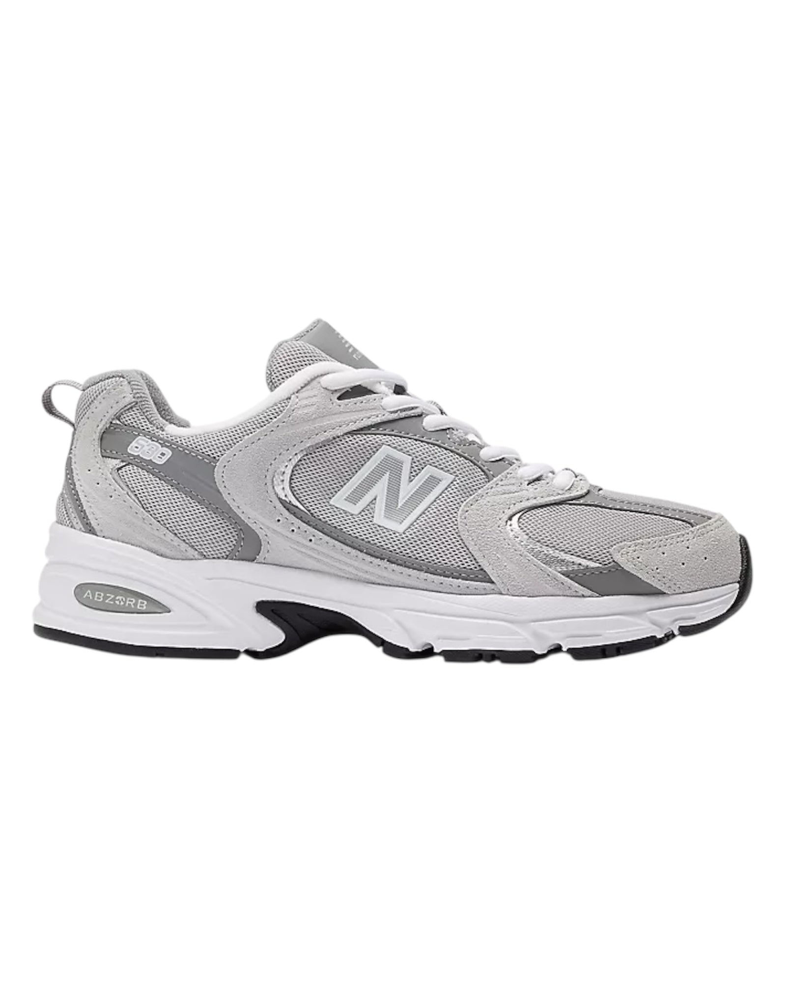 Vista frontale delle sneakers New Balance MR530 con design running.