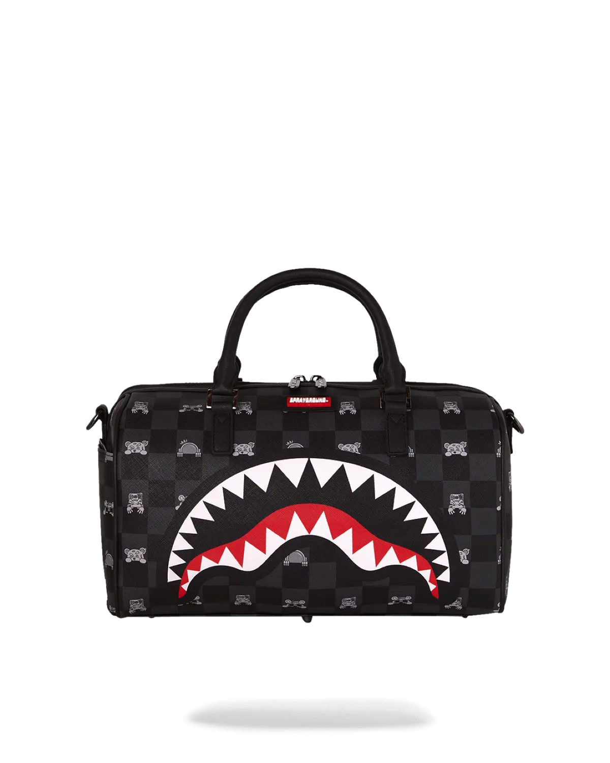 Vista frontale del bauletto con grafica Gray Peeking.