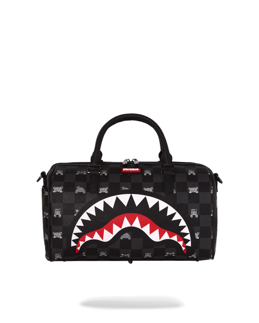 Vista frontale del bauletto con grafica Gray Peeking.